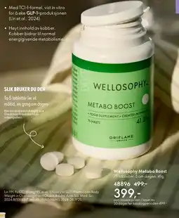 Oriflame Wellosophy Metabo Boost tilbud