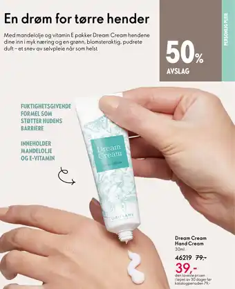 Oriflame Dream Cream Hand Cream tilbud