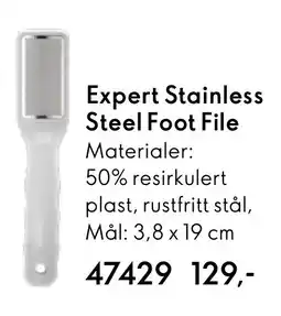 Oriflame Expert Stainless Steel Foot File tilbud