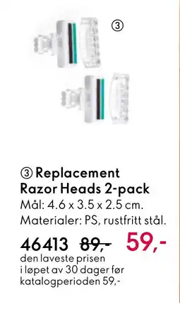 Oriflame Replacement Razor Heads 2-pack tilbud