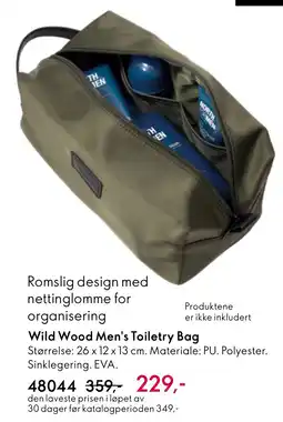 Oriflame Wild Wood Men's Toiletry Bag tilbud