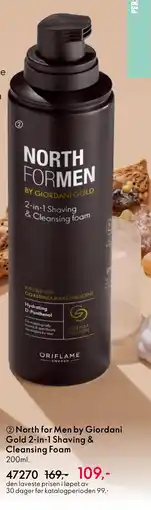 Oriflame North for Men by Giordani Gold 2-in-1 Shaving & Cleansing Foam tilbud