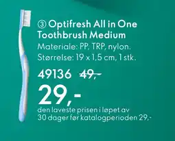 Oriflame Optifresh All in One Toothbrush Medium tilbud