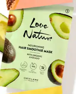 Oriflame Love Nature Nourishing Hair Smoothie Mask with Organic Avocado tilbud
