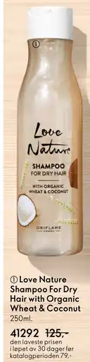Oriflame Love Nature Shampoo For Dry Hair with Organic Wheat & Coconut tilbud