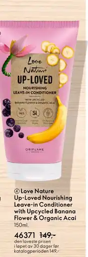 Oriflame Love Nature Up-Loved Nourishing Leave-in Conditioner with Upcycled Banana Flower & Organic Acai tilbud
