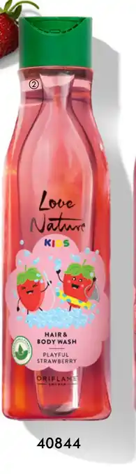 Oriflame Love Nature Kids Hair & Body Wash Playful Strawberry tilbud