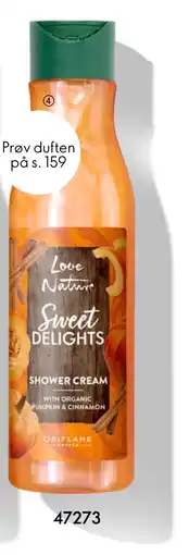 Oriflame Love Nature Sweet Delights Shower Cream with Organic Pumpkin & Cinnamon tilbud