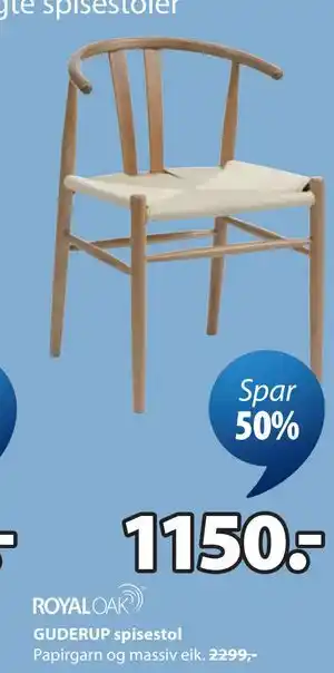JYSK GUDERUP spisestol tilbud