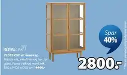 JYSK VESTERBY vitrineskap tilbud