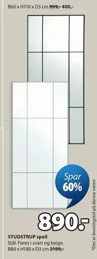JYSK STUDSTRUP speil tilbud