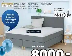 JYSK Gavl 150x124 cm tilbud