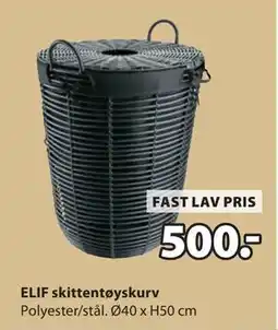 JYSK ELIF skittentøyskurv tilbud