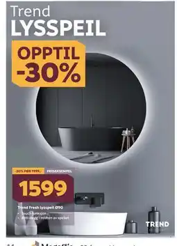 Megaflis Trend Fresh lysspeil Ø90 tilbud