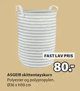JYSK ASGEIR skittentøyskurv tilbud