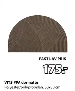 JYSK VITSIPPA dørmatte tilbud