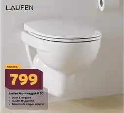 Megaflis Laufen Pro-N veggskål 50 tilbud
