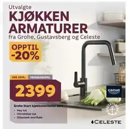Megaflis Grohe Start kjøkkenarmatur sort tilbud