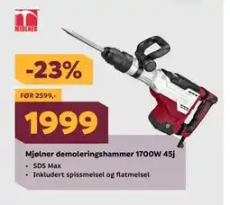 Megaflis Mjølner demoleringshammer 1700W 45j tilbud