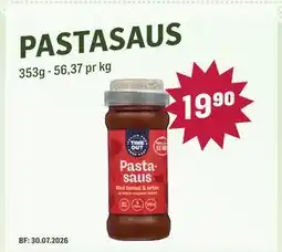 Holdbart PASTASAUS tilbud