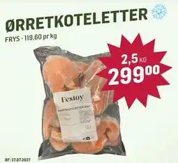 Holdbart ØRRETKOTELETTER tilbud