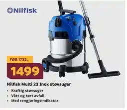 Megaflis Nilfisk Multi 22 Inox støvsuger tilbud