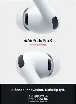 POWER AirPods Pro 3 tilbud