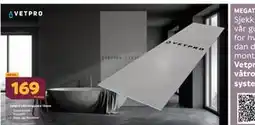 Megaflis Vetpro våtromsplate 12mm tilbud