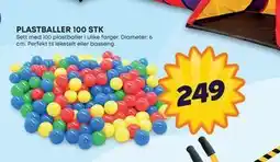 Extra Leker PLASTBALLER 100 STK tilbud