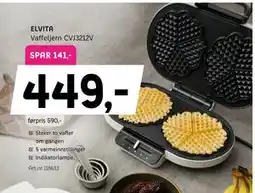 ELON ELVITA Vaffeljern CVJ3212V tilbud
