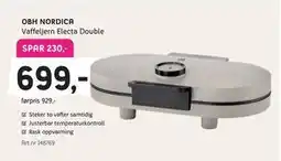 ELON OBH NORDICA Vaffeljern Electa Double tilbud