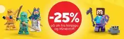 Extra Leker 25% på alt fra Ninjago og Minecraft tilbud