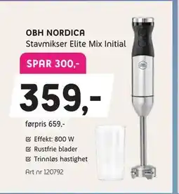ELON OBH NORDICA Stavmikser Elite Mix Initial, Medlemspris tilbud