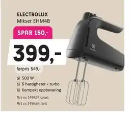 ELON ELECTROLUX Mikser EHM4B tilbud
