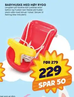 Extra Leker BABYHUSKE MED HØY RYGG tilbud