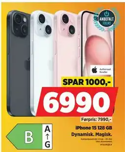 POWER iPhone 15 128 GB tilbud