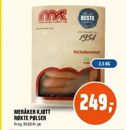 Coop Obs Meråker kjøtt røkte pølser tilbud