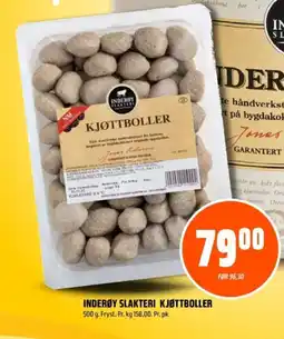 Coop Obs Inderøy slakteri kjøttboller tilbud