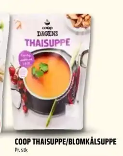 Coop Obs Coop thaisuppe/blomkålsuppe tilbud