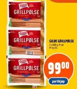 Coop Obs Gilde grillpølse tilbud