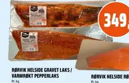 Coop Obs Rørvik helside gravet laks/ varmrøkt pepperlaks tilbud