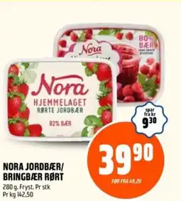 Coop Obs Nora jordbær/ bringbær rørt tilbud