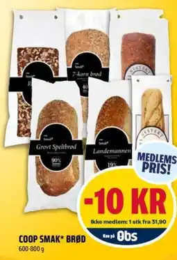 Coop Obs Coop smak brød tilbud