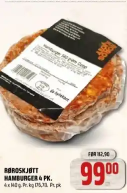 Coop Obs Røroskjøtt hamburger tilbud
