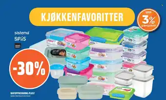 Coop Obs Matoppbevaring plast tilbud