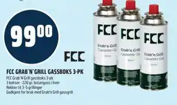 Coop Obs Fcc grab'n grill gassboks 3-pk tilbud