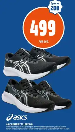 Coop Obs Asics patriot 14 løpesko tilbud