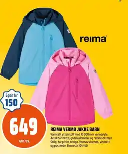 Coop Obs REIMA Vermo jakke barn tilbud