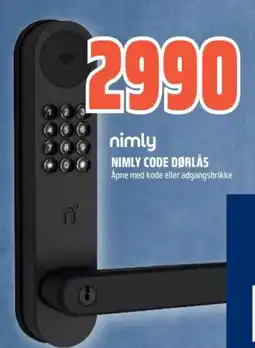 Coop Obs NIMLY Code dørlås tilbud