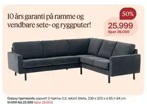 Galaxy hjørnesofa